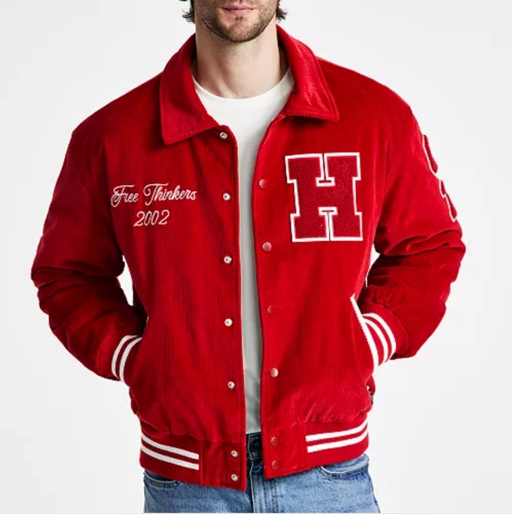 NWT Men's size XL Hudson Cordoroy Varsity Jacket